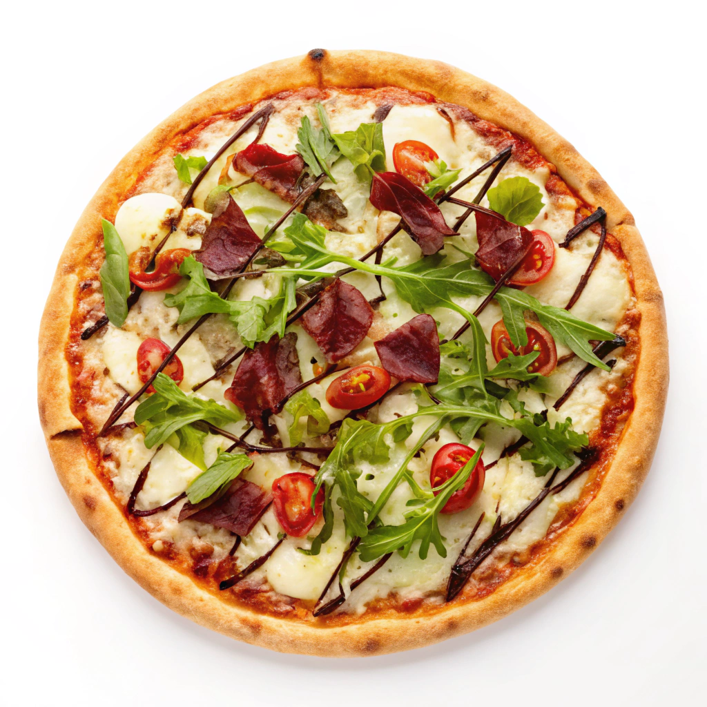 Pizza boeuf séché