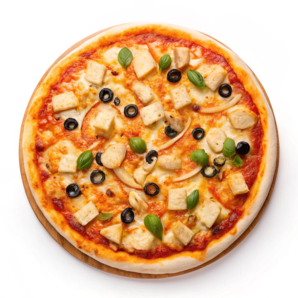 Pizza poulet curry
